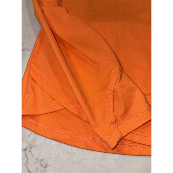 Under Armour Sweatshirt Women's M Orange Pullover Mock Turtle Neck 1/4 Zip UA - Picture 2 of 5